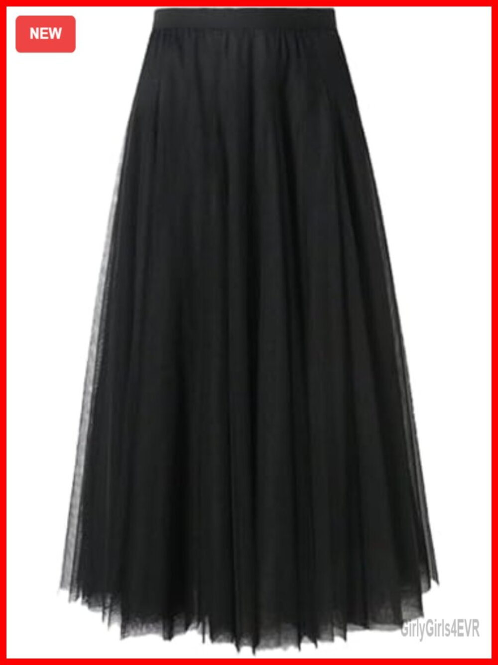 Women's Tulle Maxi Skirt A-Line Layered Long Mesh Flowy High Waist